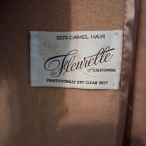 Fleurette 100% Camel Hair Trench Coat in Camel